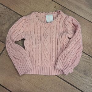 GAP Soft Pink Cable Knit Sweater